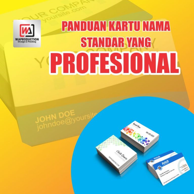 Panduan Kartu Nama Standar yang Profesional