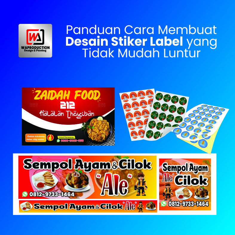 Panduan Cara Membuat Desain Stiker Label yang Tidak Mudah Luntur