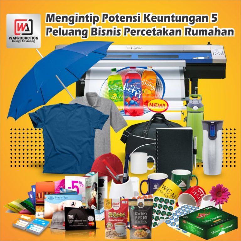 Mengintip Potensi Keuntungan 5 Peluang Bisnis Percetakan Rumahan