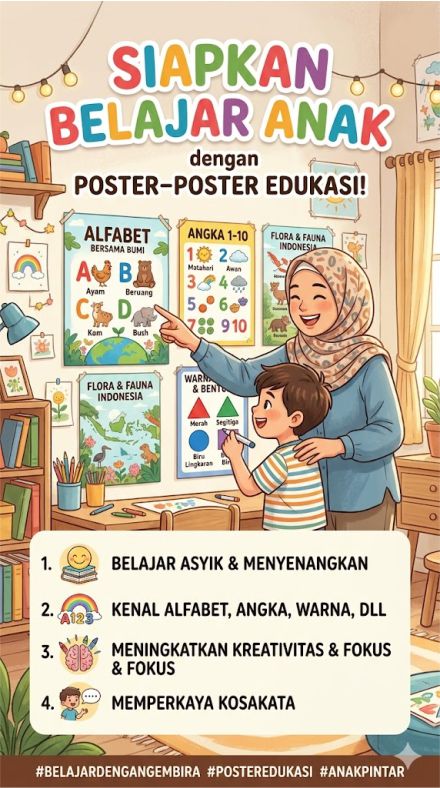 Ide Poster Edukasi Anak Efektif
